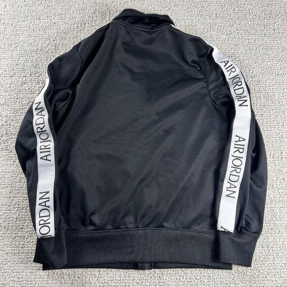 Nike Air Jordan Flight Jacket Black White Boy’s Size Small - Picture 6 of 7